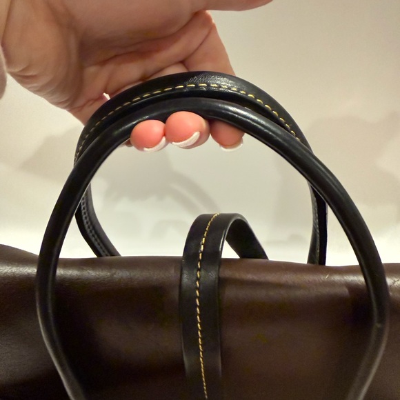 Dooney & Bourke Two-Tone Leather Satchel - Picture 7 of 12